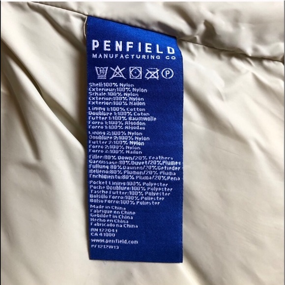 PERFECT COND Penfield Navy + Plaid Puffer Vest XS - Picture 6 of 6